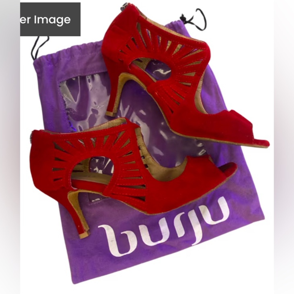 Burju Latin dance salsa heels suede sole (gently used)